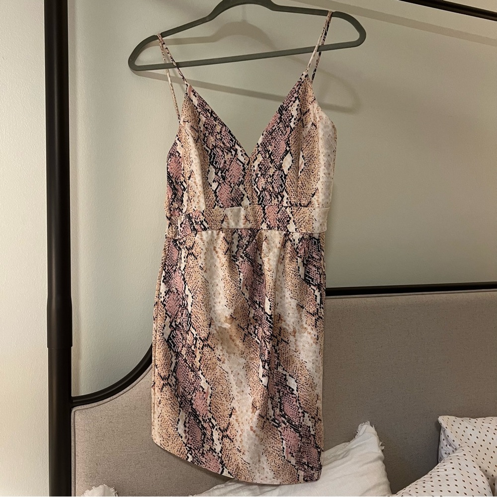 Snake print dress snake print romper